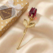 Ewige Kristall-Rose – Crystal Love (Rubinrot)