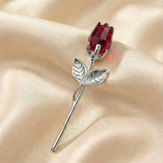 Ewige Kristall-Rose – Crystal Love (Rubinrot)