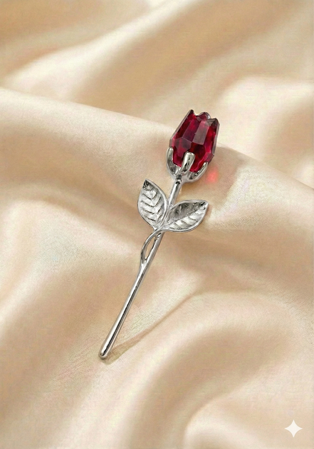 Ewige Kristall-Rose – Crystal Love (Rubinrot)