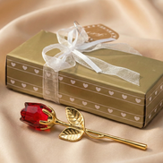 Ewige Kristall-Rose – Crystal Love (Rubinrot)