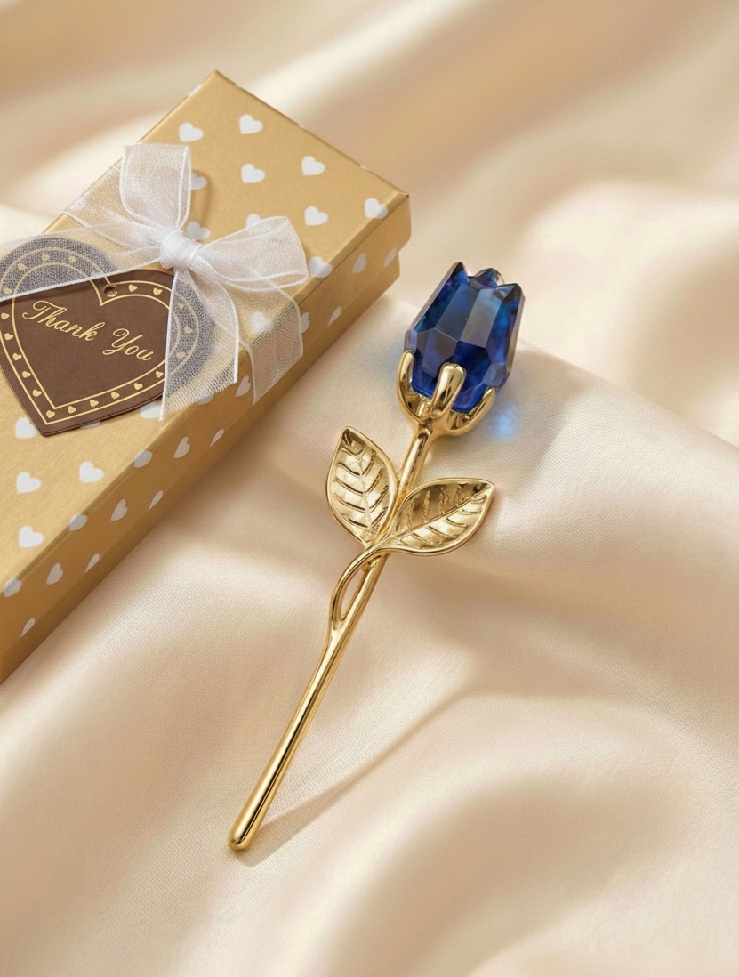 Ewige Kristall-Rose – Crystal Love (Sapphire Edition)