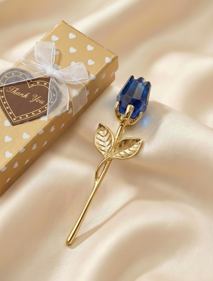 Ewige Kristall-Rose – Crystal Love (Sapphire Edition)